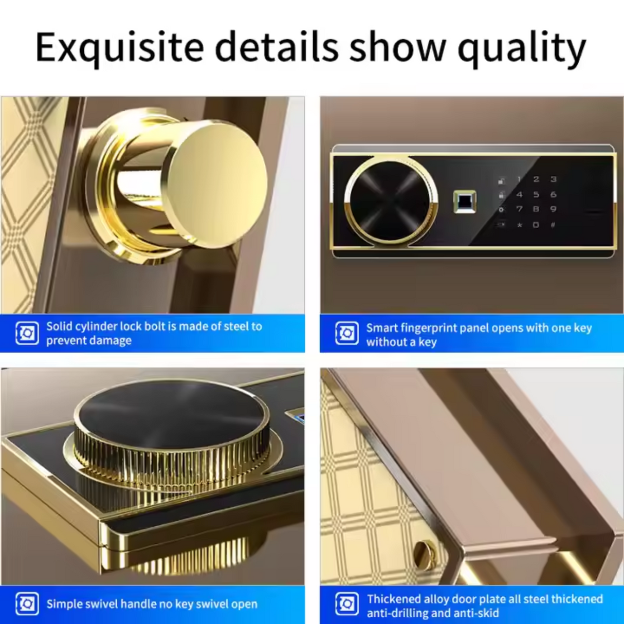 AuricGuard LuxeTouch 25 Biometric Safe